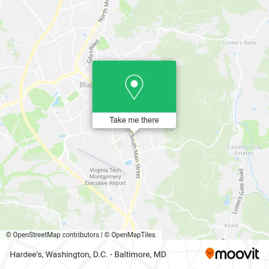 Hardee's map