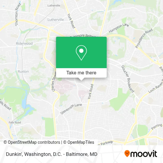 Dunkin' map