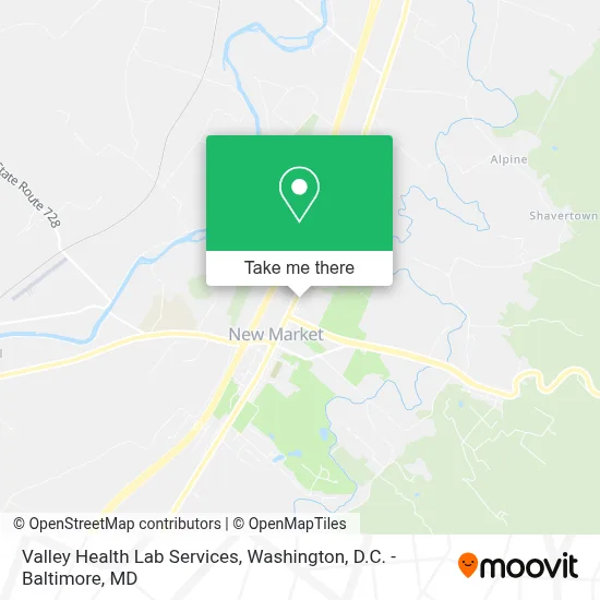 Valley Health Lab Services map