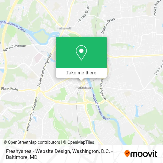 Freshysites - Website Design map