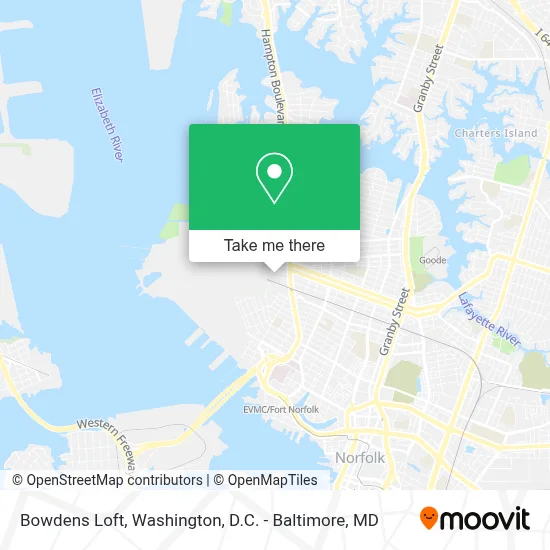 Bowdens Loft map