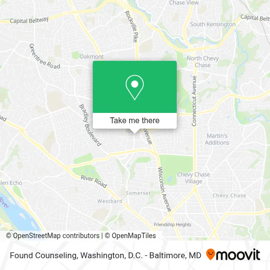 Found Counseling map