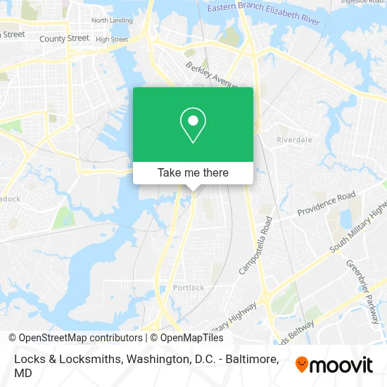 Locks & Locksmiths map