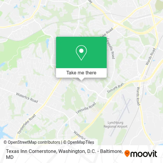 Texas Inn Cornerstone map