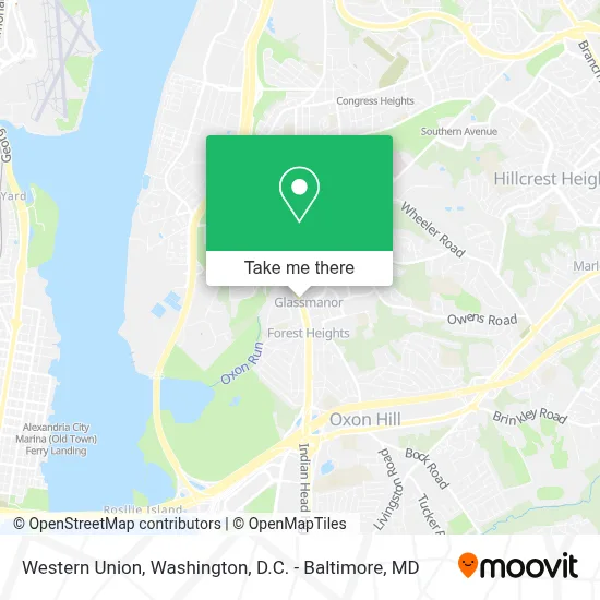 Western Union map
