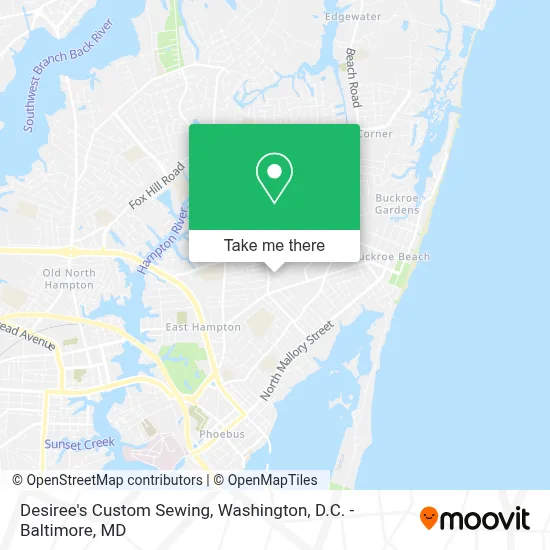 Desiree's Custom Sewing map