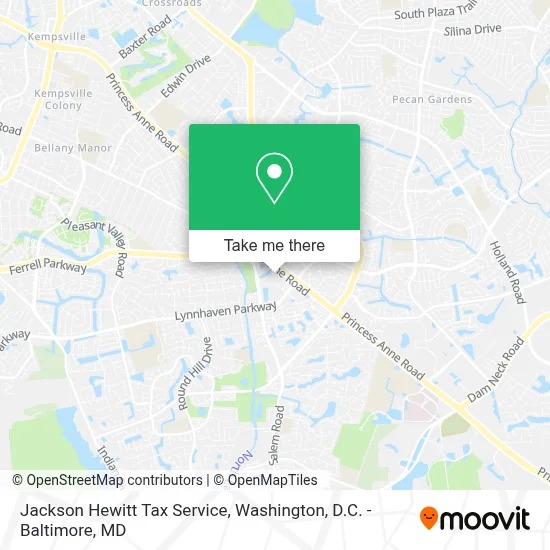 Jackson Hewitt Tax Service map