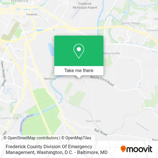 Frederick County Division Of Emergency Management map