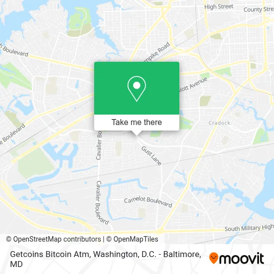 Getcoins Bitcoin Atm map
