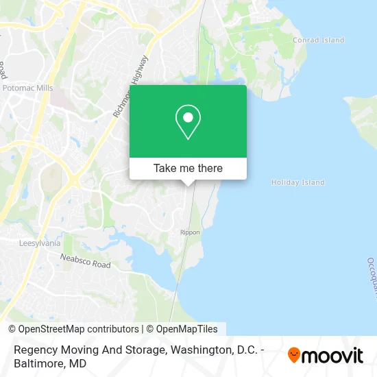 Regency Moving And Storage map