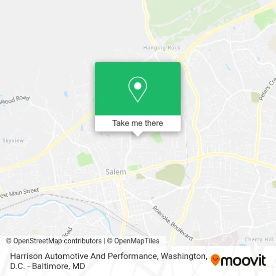 Harrison Automotive And Performance map