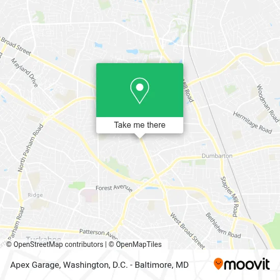 Apex Garage map