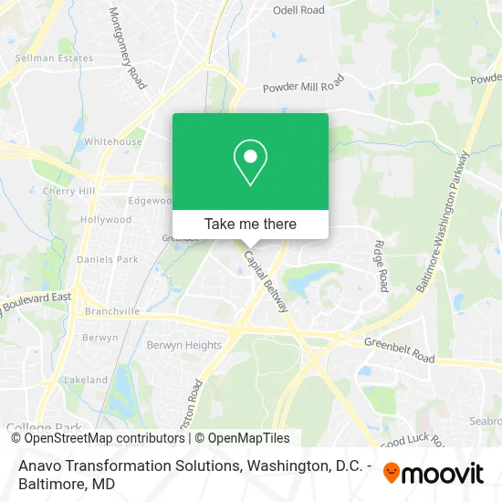 Anavo Transformation Solutions map
