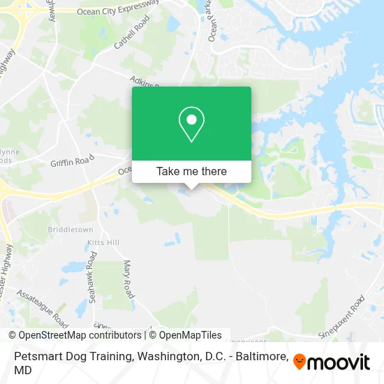 Petsmart Dog Training map