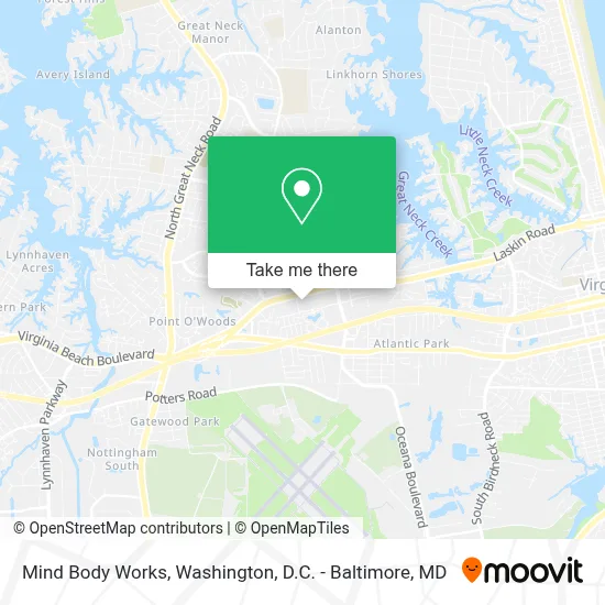 Mind Body Works map