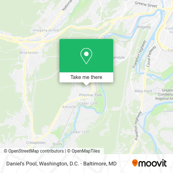 Daniel's Pool map