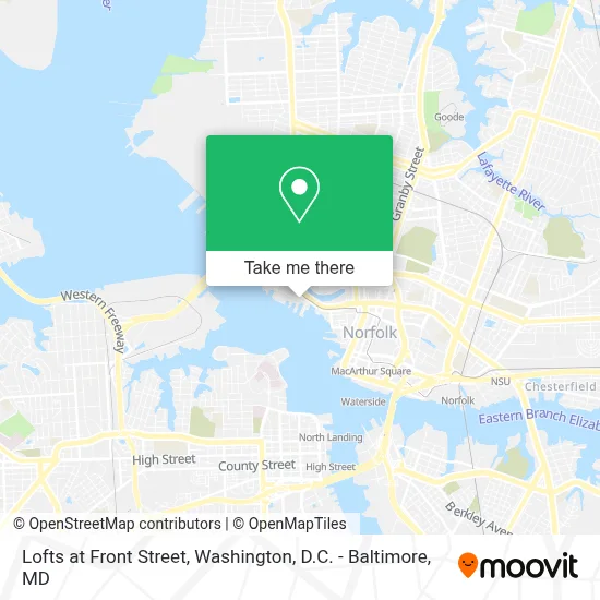 Lofts at Front Street map