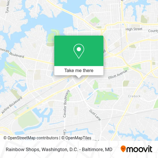 Rainbow Shops map