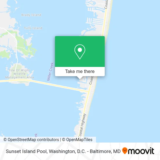 Sunset Island Pool map