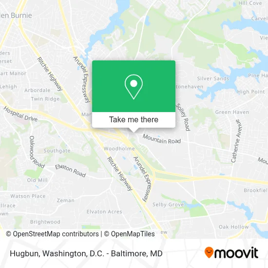 Hugbun map