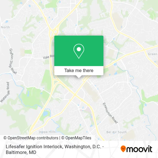 Lifesafer Ignition Interlock map
