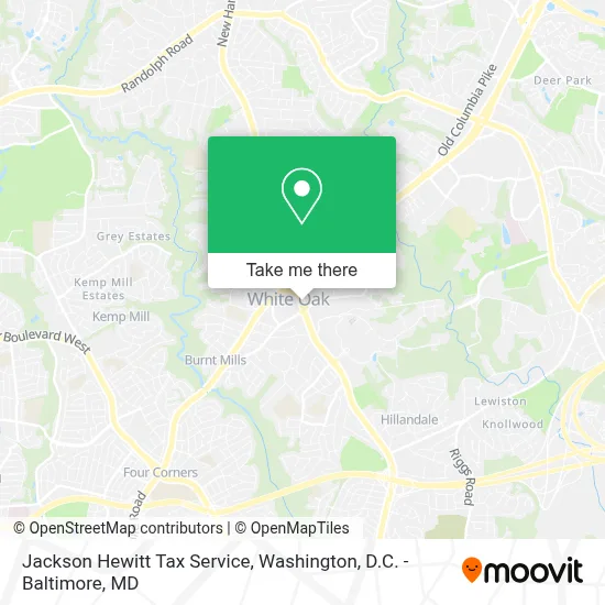 Jackson Hewitt Tax Service map