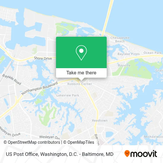 Us Post Office map