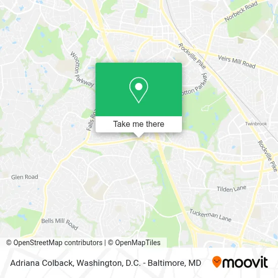 Adriana Colback map