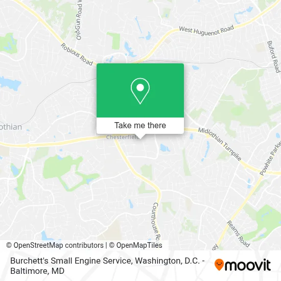 Burchett's Small Engine Service map