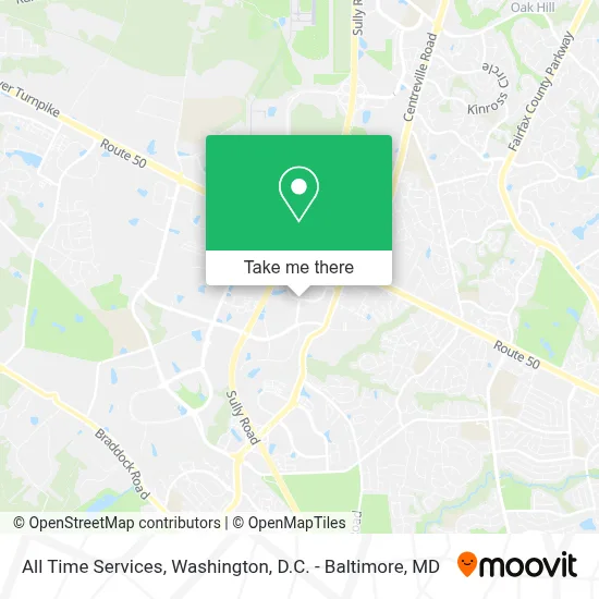 All Time Services map