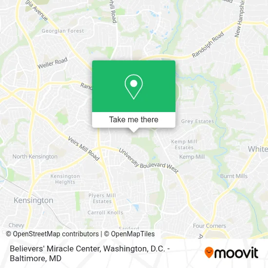 Believers' Miracle Center map