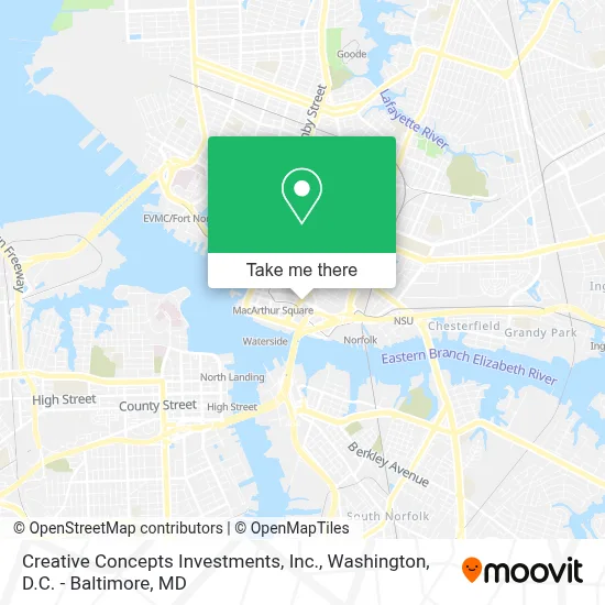 Creative Concepts Investments, Inc. map