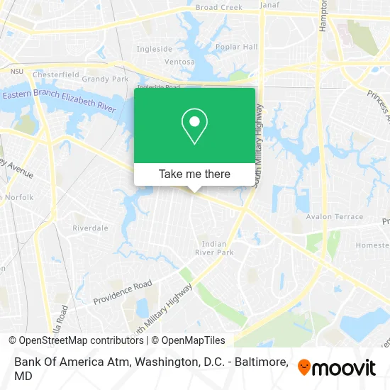 Bank Of America Atm map