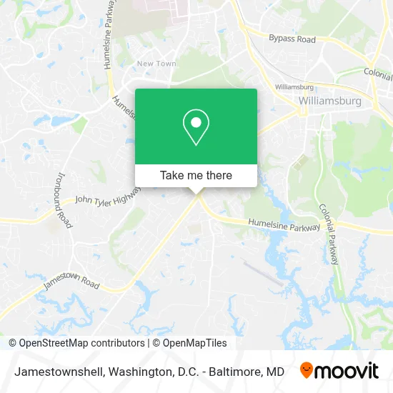 Jamestownshell map