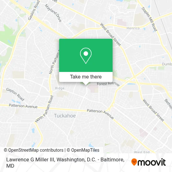 Lawrence G Miller III map