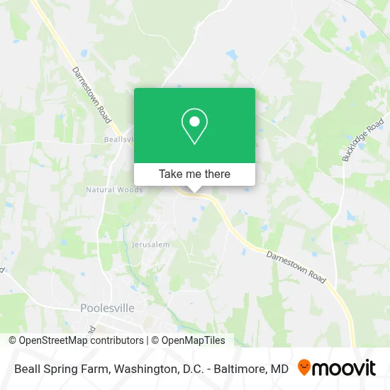 Beall Spring Farm map