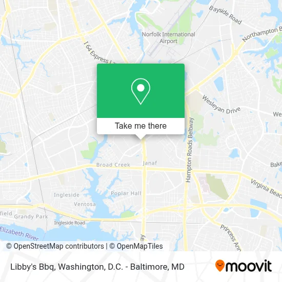 Libby's Bbq map