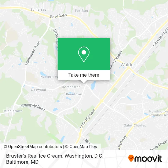 Bruster's Real Ice Cream map