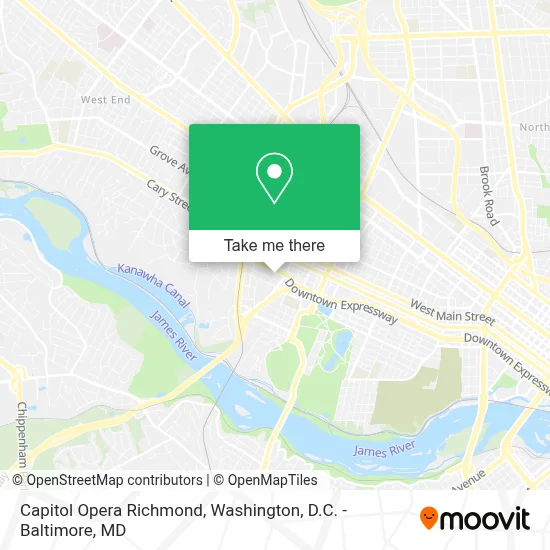 Capitol Opera Richmond map