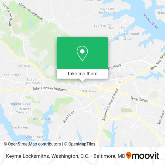 Keyme Locksmiths map