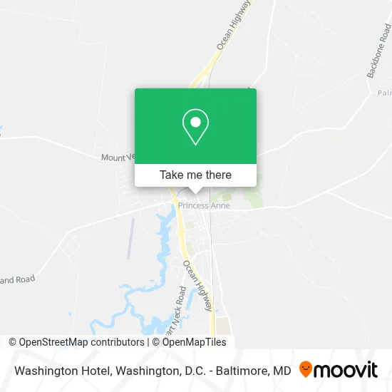 Washington Hotel map