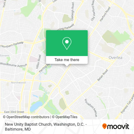 New Unity Baptist Church map