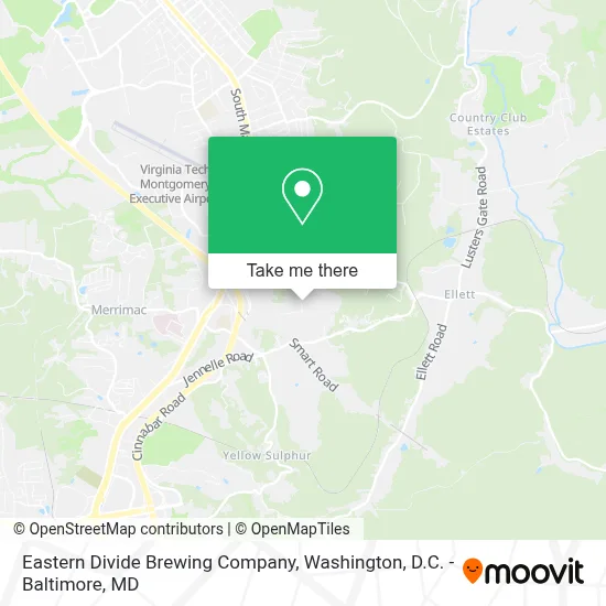Eastern Divide Brewing Company map