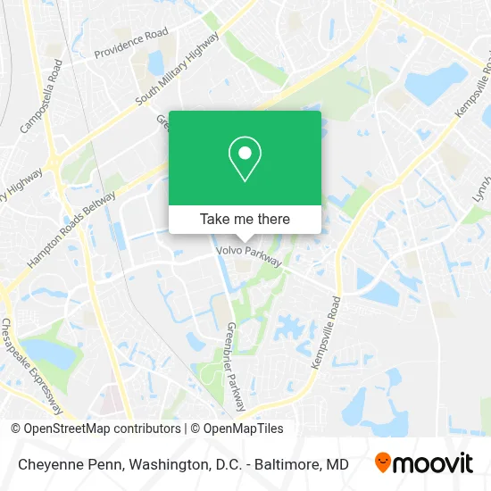 Cheyenne Penn map