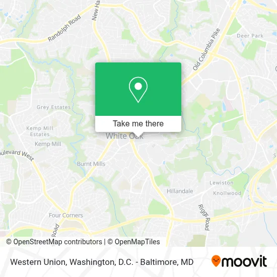 Western Union map