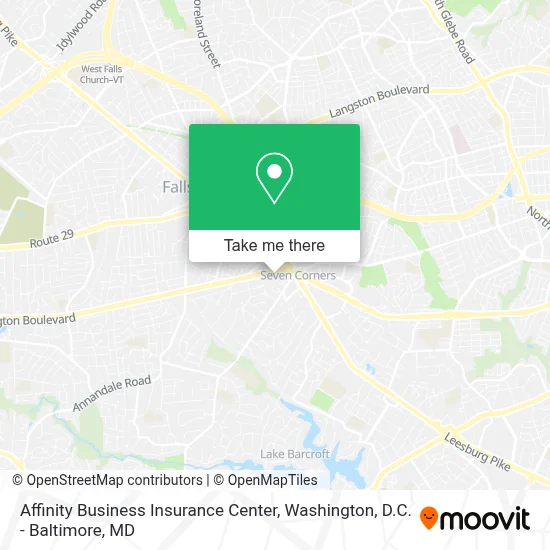 Affinity Business Insurance Center map