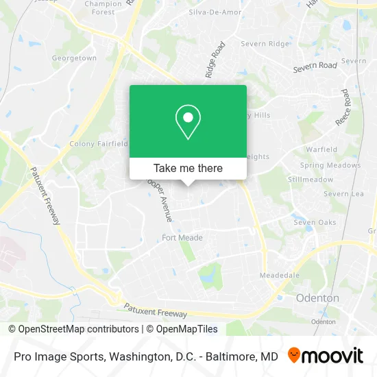 Pro Image Sports map