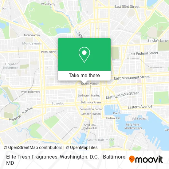 Elite Fresh Fragrances map