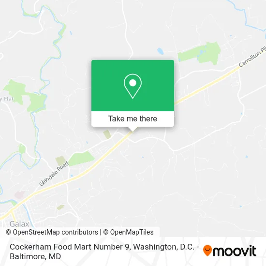 Cockerham Food Mart Number 9 map