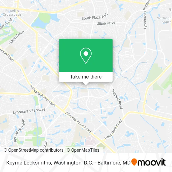 Keyme Locksmiths map
